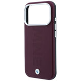 BMW iPhone 17 Pro Max/iPhone 18 Pro Max Skal Centered Deboss Burgundy