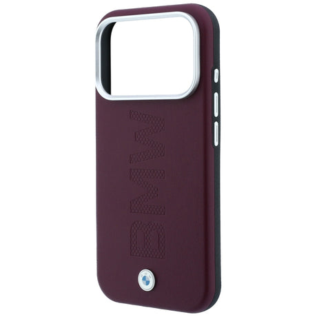 BMW iPhone 17 Pro Max/iPhone 18 Pro Max Skal Centered Deboss Burgundy