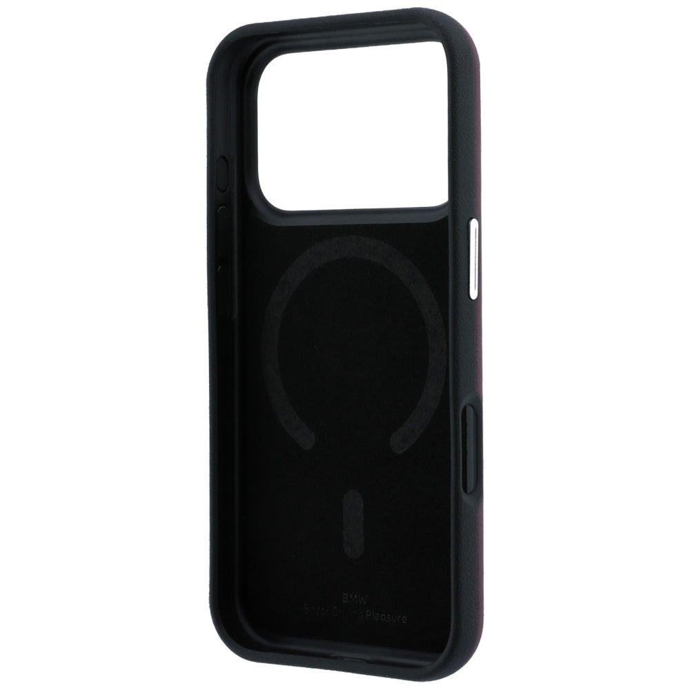 BMW iPhone 17 Pro Max/iPhone 18 Pro Max Skal Centered Deboss Burgundy