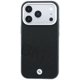 BMW iPhone 17 Pro/iPhone 18 Pro Skal Inclined Deboss Svart