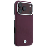 BMW iPhone 17 Pro/iPhone 18 Pro Skal Inclined Deboss Burgundy