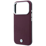 BMW iPhone 17 Pro/iPhone 18 Pro Skal Inclined Deboss Burgundy