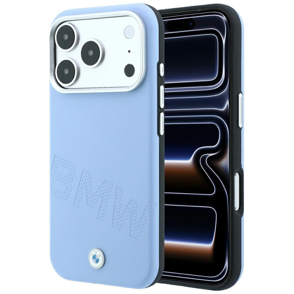 BMW iPhone 17 Pro/iPhone 18 Pro Skal Inclined Deboss Blå