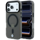 BMW iPhone 17 Pro/iPhone 18 Pro Skal Frosted Metal Logo Svart