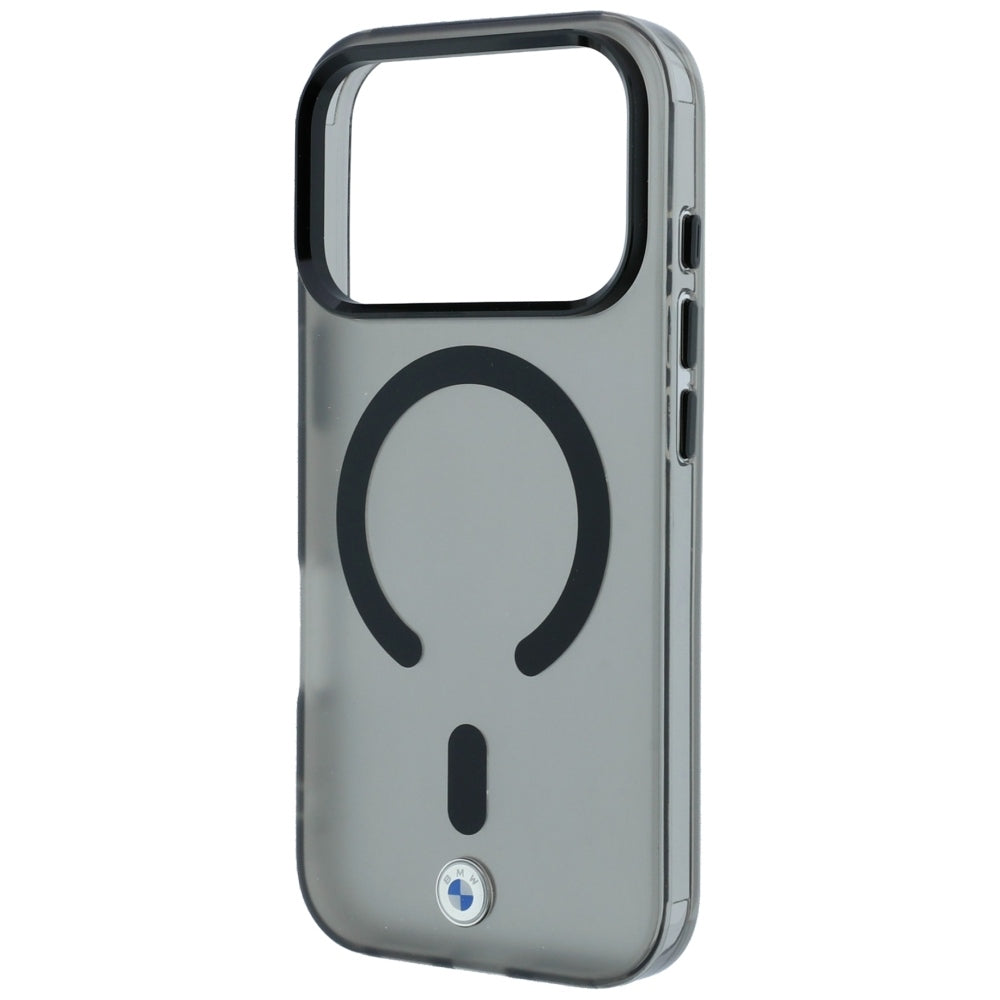 BMW iPhone 17 Pro/iPhone 18 Pro Skal Frosted Metal Logo Svart