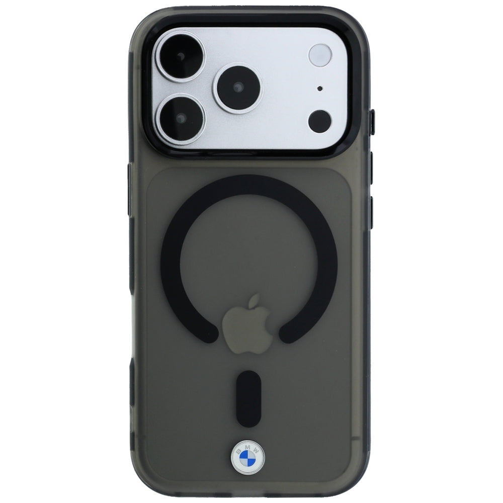 BMW iPhone 17 Pro Max/iPhone 18 Pro Max Skal Frosted Metal Logo Svart