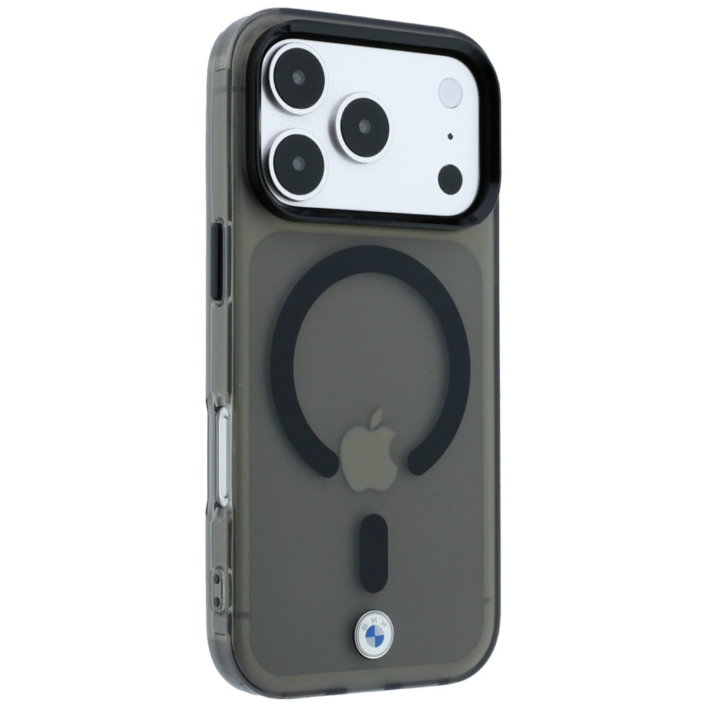 BMW iPhone 17 Pro Max/iPhone 18 Pro Max Skal Frosted Metal Logo Svart