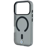 BMW iPhone 17 Pro Max/iPhone 18 Pro Max Skal Frosted Metal Logo Svart