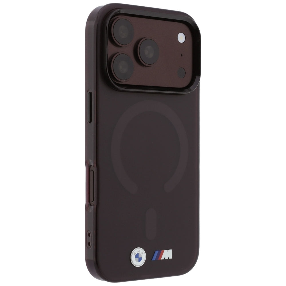 BMW iPhone 17 Pro Max/iPhone 18 Pro Max Skal M Frosted Metal Logo Burgundy