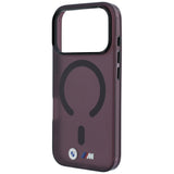 BMW iPhone 17 Pro Max/iPhone 18 Pro Max Skal M Frosted Metal Logo Burgundy