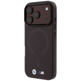 BMW iPhone 17 Pro/iPhone 18 Pro Skal M Frosted Metal Logo Burgundy