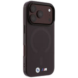 BMW iPhone 17 Pro/iPhone 18 Pro Skal M Frosted Metal Logo Burgundy