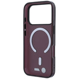 BMW iPhone 17 Pro/iPhone 18 Pro Skal M Frosted Metal Logo Burgundy