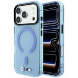 BMW iPhone 17 Pro Max/iPhone 18 Pro Max Skal M Frosted Metal Logo Blå