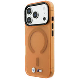 BMW iPhone 17 Pro Max/iPhone 18 Pro Max Skal M Frosted Metal Logo Orange
