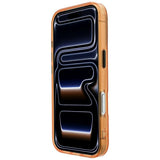 BMW iPhone 17 Pro Max/iPhone 18 Pro Max Skal M Frosted Metal Logo Orange
