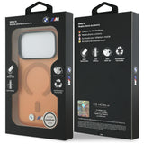 BMW iPhone 17 Pro Max/iPhone 18 Pro Max Skal M Frosted Metal Logo Orange