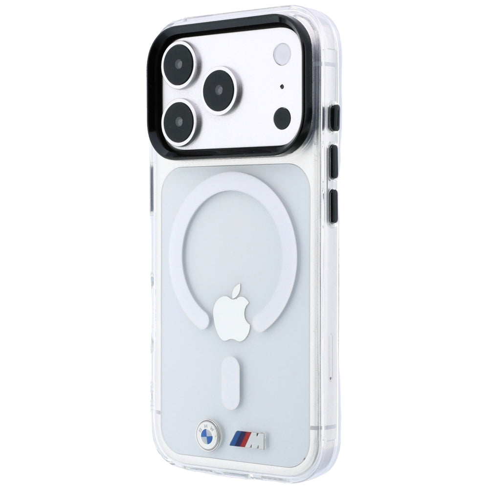 BMW iPhone 17 Pro/iPhone 18 Pro Skal M Glossy Metal Logo Transparent