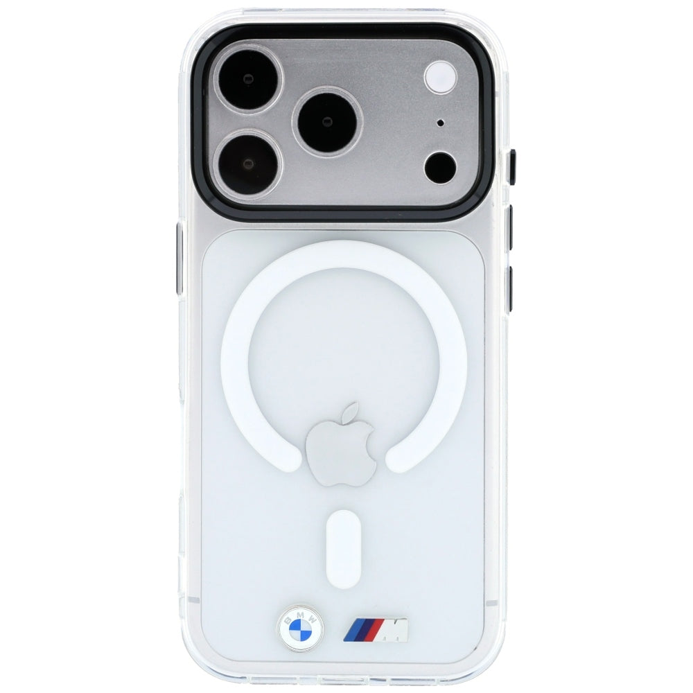 BMW iPhone 17 Pro/iPhone 18 Pro Skal M Glossy Metal Logo Transparent
