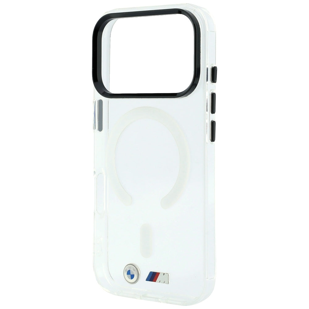 BMW iPhone 17 Pro/iPhone 18 Pro Skal M Glossy Metal Logo Transparent