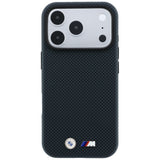 BMW iPhone 17 Pro/iPhone 18 Pro Skal M Quadrille Kevlar Metal Logo Navy