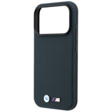 BMW iPhone 17 Pro/iPhone 18 Pro Skal M Quadrille Kevlar Metal Logo Navy