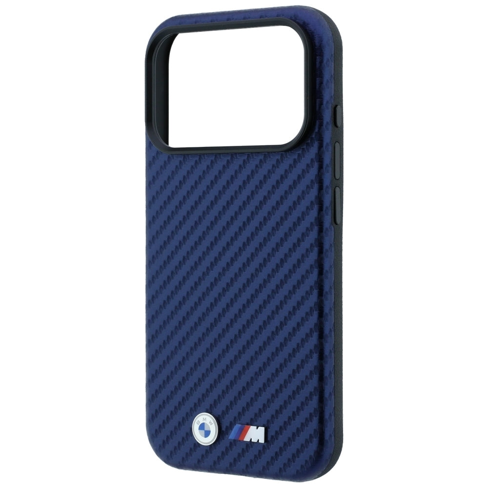 BMW iPhone 17 Pro/iPhone 18 Pro Skal M Carbon Metal Logo Navy