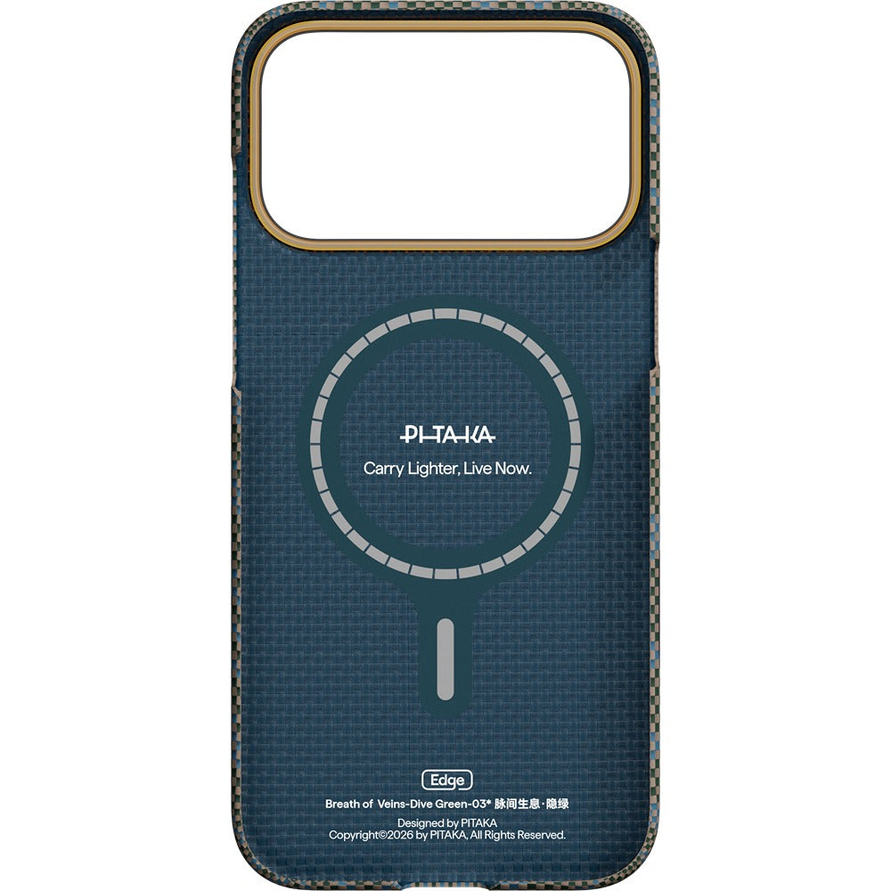 Pitaka iPhone 17 Pro Max Skal Edge MagSafe Dive Green