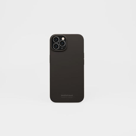 MobileFriend iPhone 12/iPhone 12 Pro Skal Silikon Svart