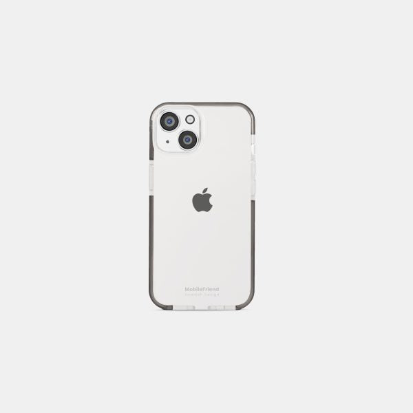 MobileFriend iPhone 13/14/15/16e/17e Skal Seethrough Transparent