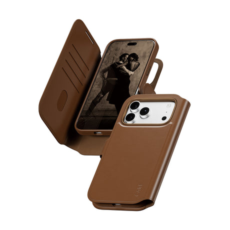 CARE by PanzerGlass iPhone 17 Pro Max/iPhone 18 Pro Max Fodral Tango Wallet MagSafe Brun