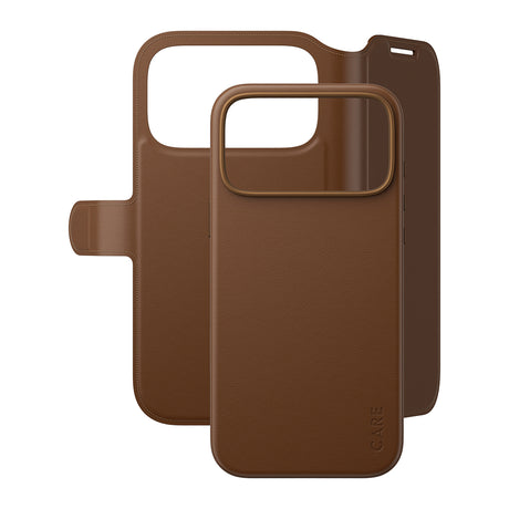 CARE by PanzerGlass iPhone 17 Pro Max/iPhone 18 Pro Max Fodral Tango Wallet MagSafe Brun