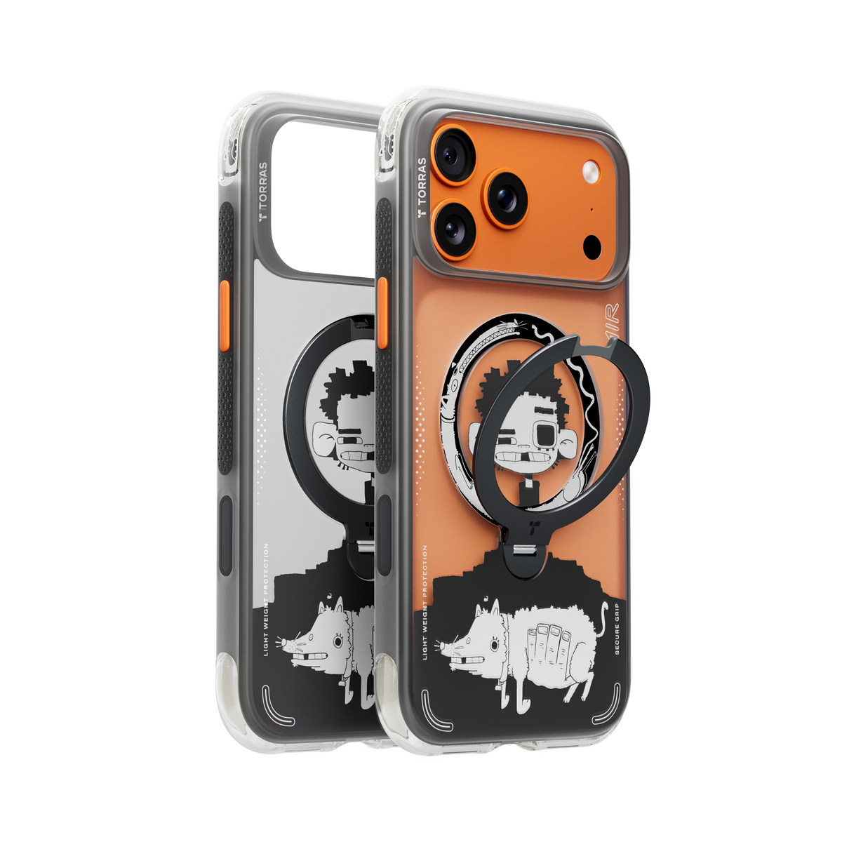 Torras iPhone 17 Pro Skal Ostand Q3 Air Gawx Dawnbreak Guard