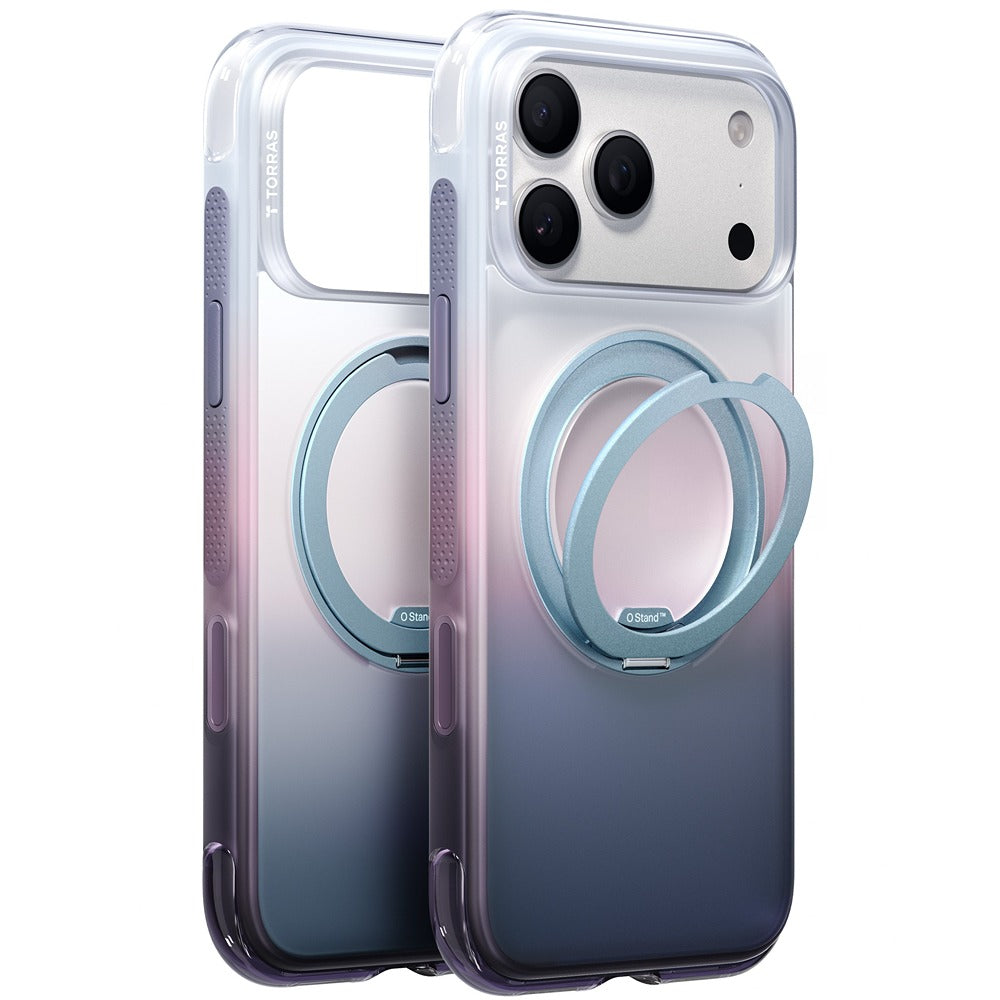 Torras iPhone 18 Pro Skal Ostand O3 Air Gradient Dusk Haze