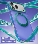 Torras iPhone 17 Pro Max Skal Ostand O3 Hue Indigo Blue