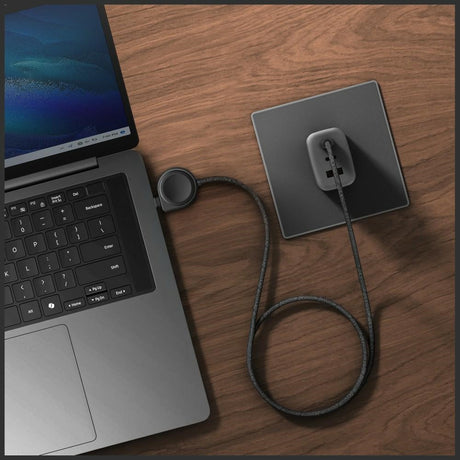 Energea Flow Duo 2-i-1 USB-C Laddkabel med Samsung Galaxy Watch laddare 1.5m