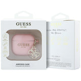 Guess AirPods 4 Skal Silicone 4G Charm Rosa