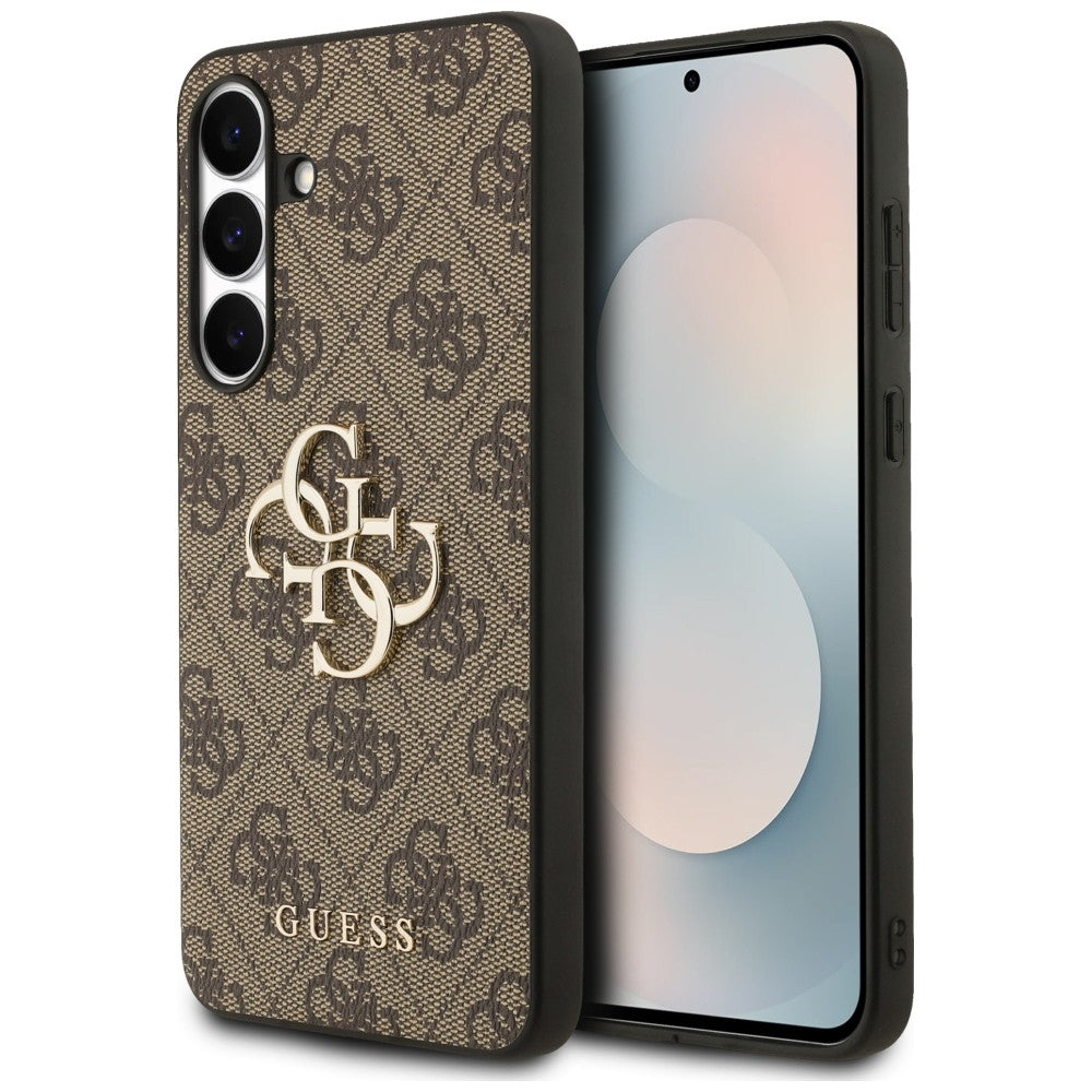 Guess Samsung Galaxy S25 FE Skal 4G Metal Logo Brun