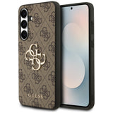 Guess Samsung Galaxy S25 FE Skal 4G Metal Logo Brun
