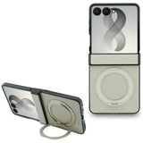 Guess Samsung Galaxy Z Flip 8 Skal Ring Stand MagSafe Guld