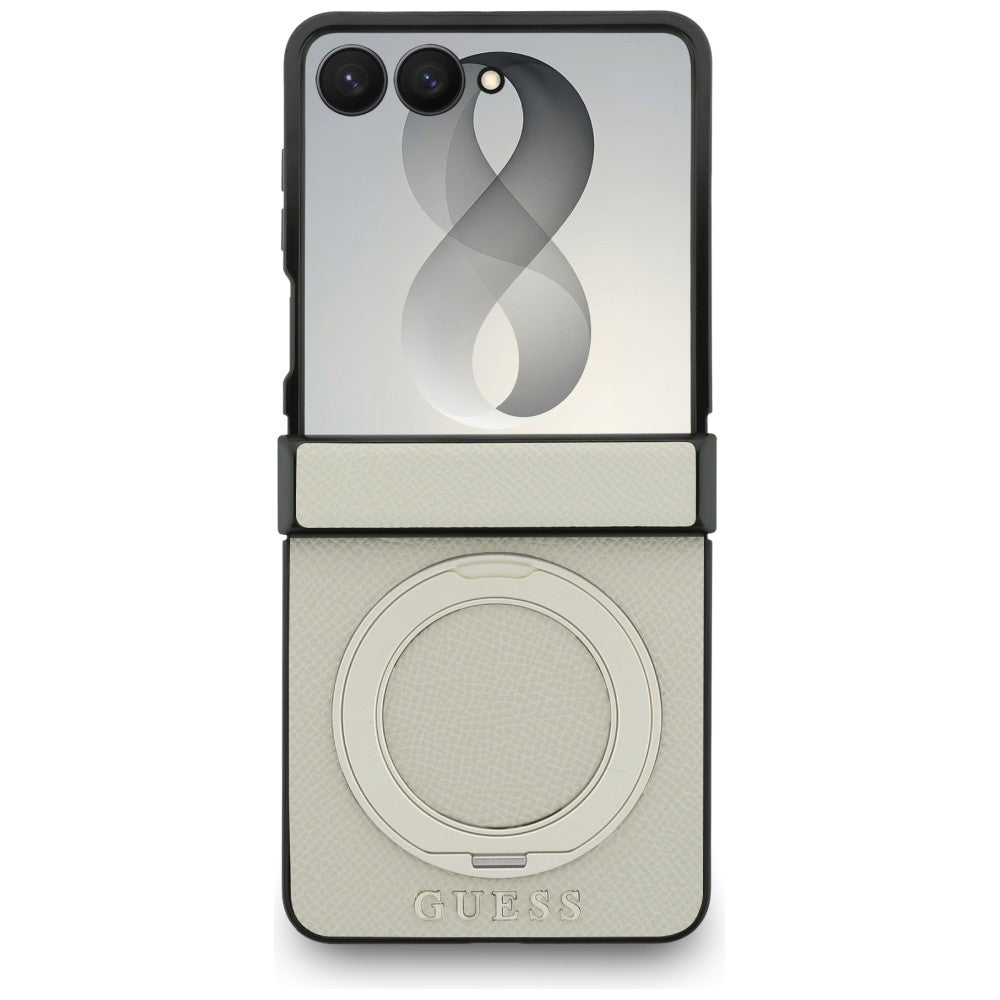 Guess Samsung Galaxy Z Flip 8 Skal Ring Stand MagSafe Guld
