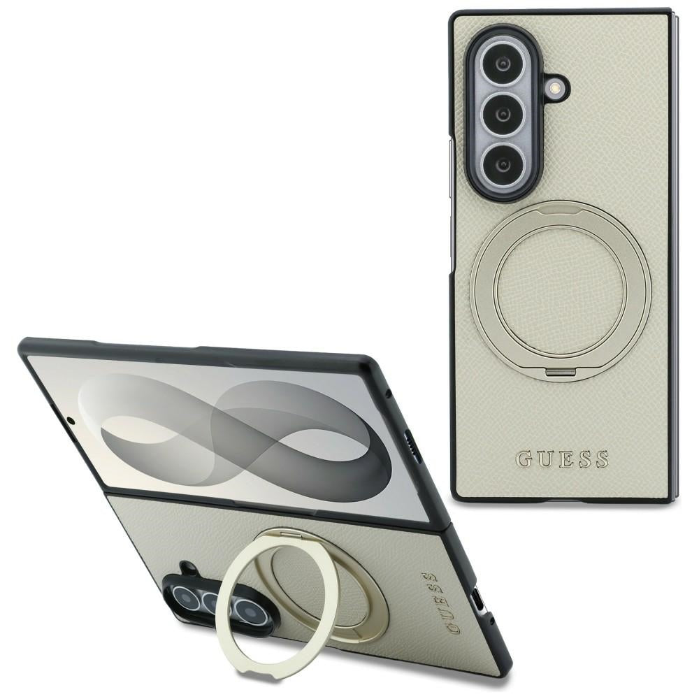 Guess Samsung Galaxy Z Fold 8 Ultra Skal Ring Stand MagSafe Guld