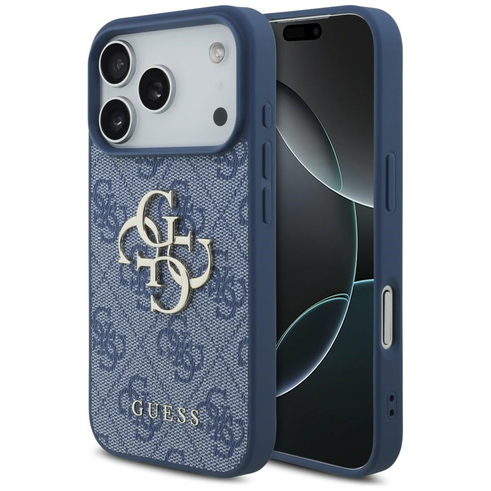 Guess iPhone 17 Pro/iPhone 18 Pro Skal 4G Big Logo Blå