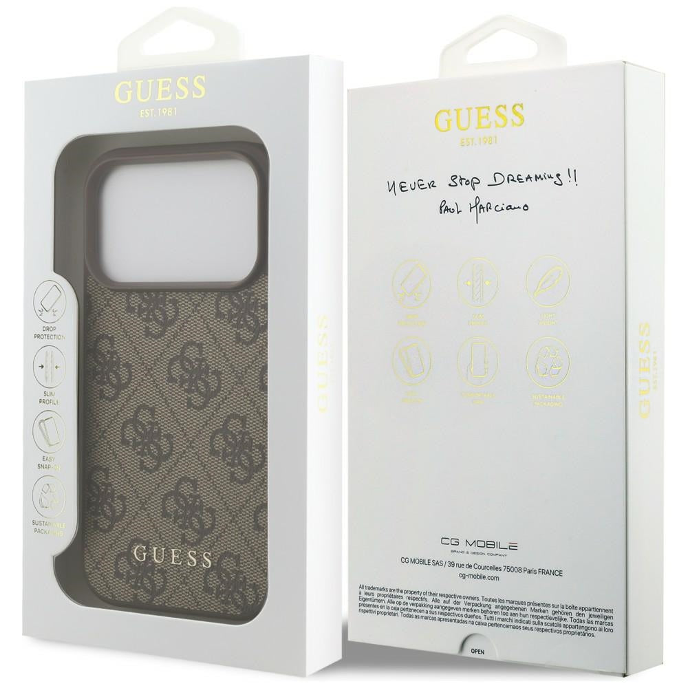 Guess iPhone 17 Pro/iPhone 18 Pro Skal 4G Classic Brun