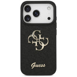 Guess iPhone 17 Pro/iPhone 18 Pro Skal Fixed Glitter Svart