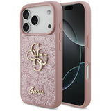 Guess iPhone 17 Pro/iPhone 18 Pro Skal Fixed Glitter Rosa
