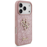 Guess iPhone 17 Pro/iPhone 18 Pro Skal Fixed Glitter Rosa
