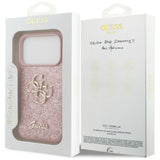 Guess iPhone 17 Pro/iPhone 18 Pro Skal Fixed Glitter Rosa