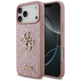 Guess iPhone 17 Pro Max/iPhone 18 Pro Max Skal Fixed Glitter Rosa