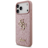 Guess iPhone 17 Pro Max/iPhone 18 Pro Max Skal Fixed Glitter Rosa